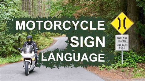 Motorcycle Sign Language Hand Signals You Need To Know Youtube