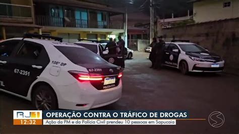 Operação da Civil e PM contra o tráfico de drogas prende 10 foragidos