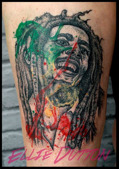 Handpoked Bob Marley