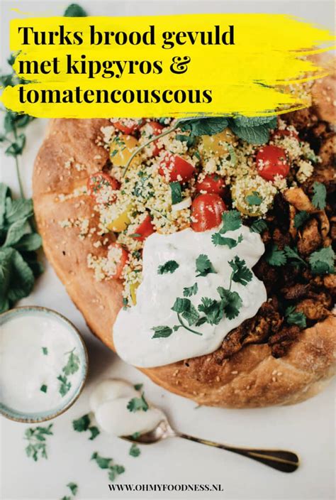 Turks Brood Gevuld Met Kipgyros En Tomatencouscous Ohmyfoodness