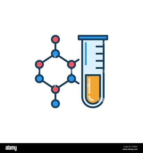 Chemical Compound With Test Tube Vector Concept Colored Icon Or Symbol Stock Vector Image And Art