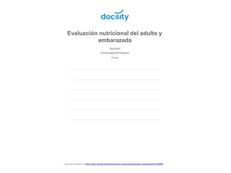 Docsity Evaluacion Nutricional Del Adulto Y Embarazada Pptx