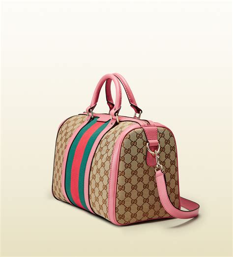 Gucci Vintage Web Original Gg Canvas Boston Bag Lyst