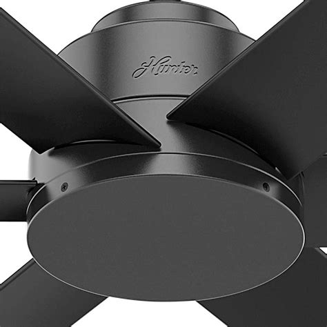 44 Hunter Kennicott Black Damp Rated Ceiling Fan With Wall Control