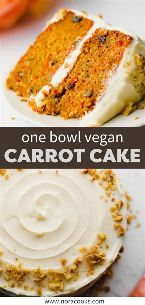 1 Bowl Vegan Carrot Cake Nora Cooks In 2024 Vegan Carrot Cakes