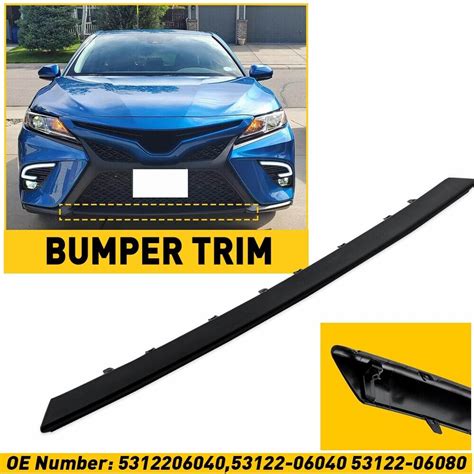 Bumper Face Bar Trim Molding Step Pad Front For Camry To