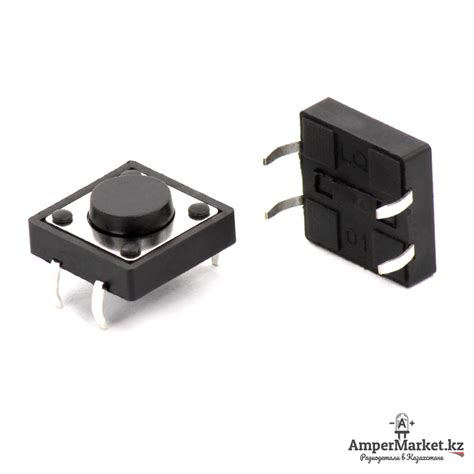 Тактовая кнопка 12x12x5 мм | AmperMarket.kz