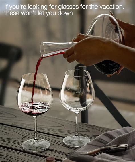 Red Wine Glasses Set of 4 - Rovsya