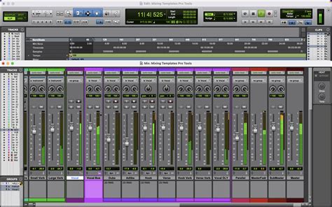 Pro Tools Mixing Templates Dxt R