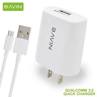 Bavin Pc Qc Fast Charger Max Qualcomm Usb Wall Charger For Micro