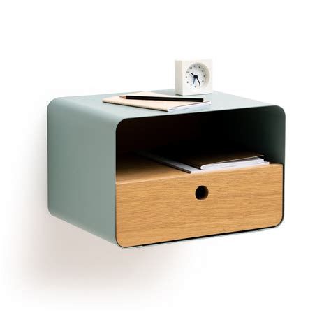 Jimi Wall Mounted Bedside Table Matt Black La Redoute Interieurs