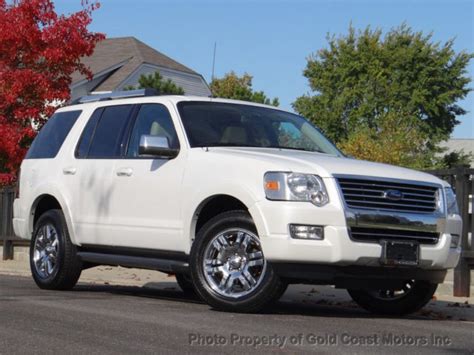 2010 Ford Explorer Limited V8 4x4 Whitetan Lthr Navigation Pwr Mnrf Only 32k