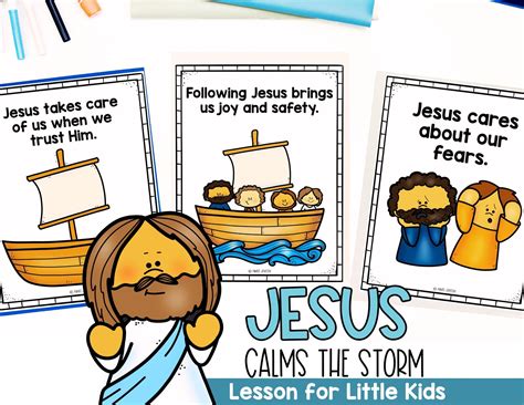 Interactive Bible Lesson: Jesus Calms the Storm for Little Kids