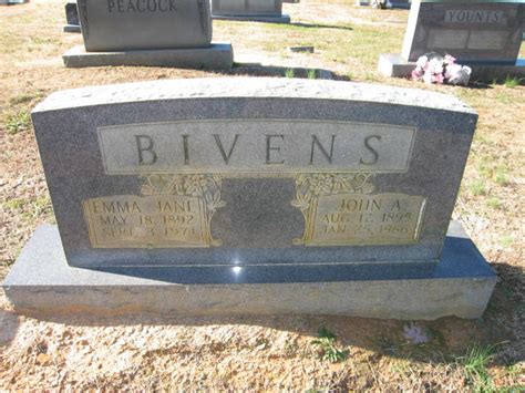 Emma Jane Owens Bivens Find A Grave Memorial