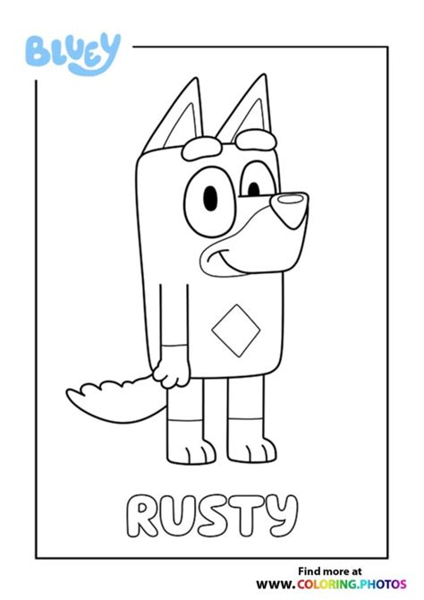 Bluey - Coloring Pages for kids | Free and easy print or download