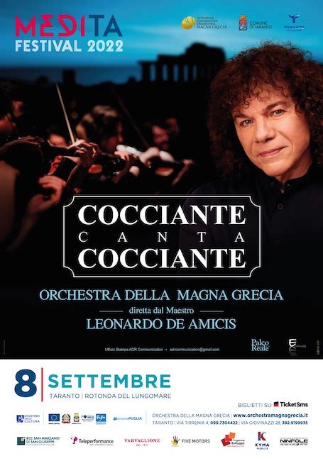 Medita Festival Domani Cocciante Canta Cocciante