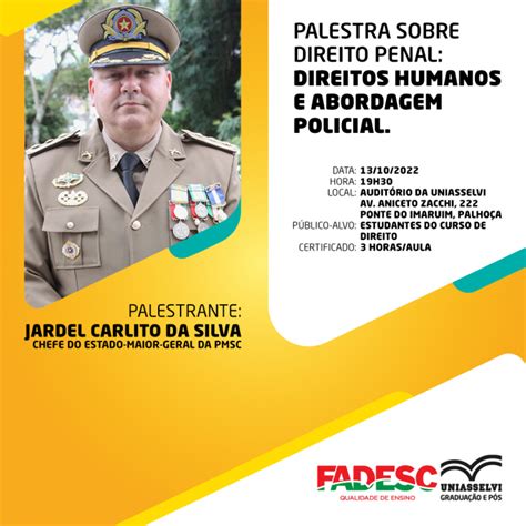 Palestra Sobre Direito Penal Direitos Humanos E Abordagem Policial