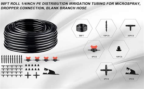 Amazon Drip Irrigation Kit 1 4 Inch Polyethylene Distribution