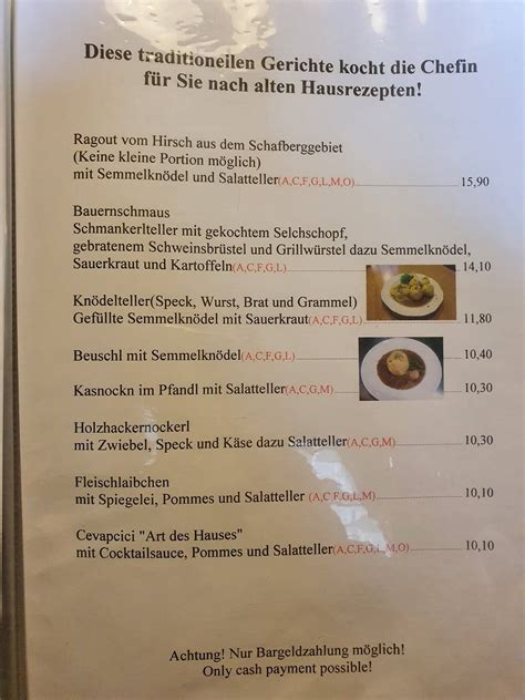 Speisekarte Von Gasthaus Lgraben Restaurant Mondsee