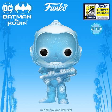 Funko Pop Dc Heroes Batman Robin Mr Freeze Glitter Figure