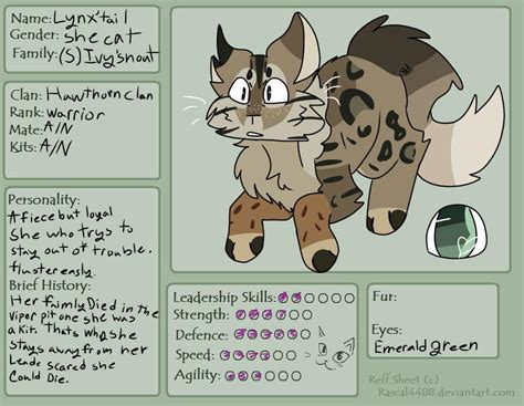 Lynx'tail ref by silverstreamer102 on DeviantArt