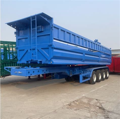 China Axles Trailer Heavy Duty Load Tons Rear Dumper Trailers