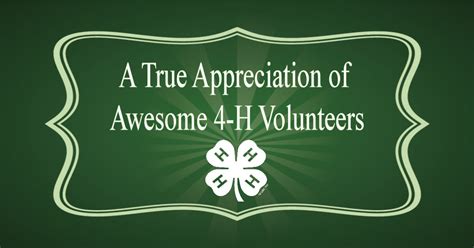 A True Appreciation Of Awesome H Volunteers Uf Ifas Extension