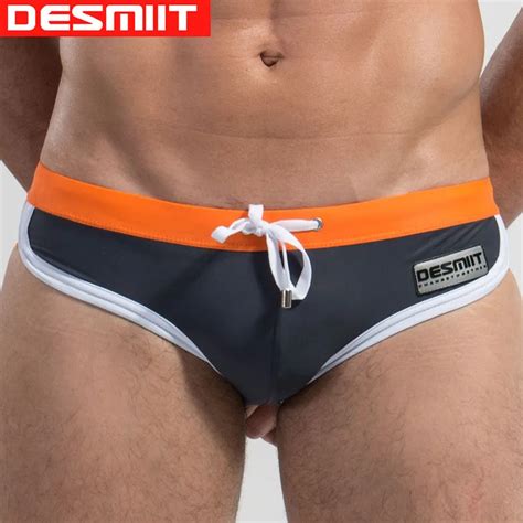 New 2017 Swim Swimwear Men Swimming Briefs Sexy Boxer Swimsuit Beach