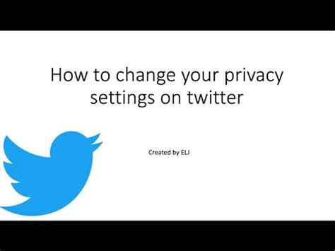 How To Change Your Privacy Settings On Twitter Powerpoint YouTube