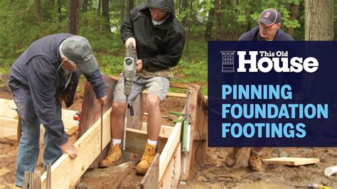 How To Pin Foundation Footings To A Granite Ledge This Old House