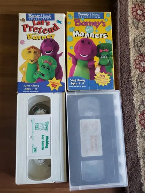 Lot Vhs De Films Barney Lets Pretend Meilleures Mani Res