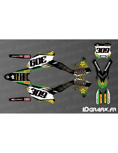 Kit D Co Perso Rockstar Energy Pour Kawasaki Kx Kxf Idgrafix