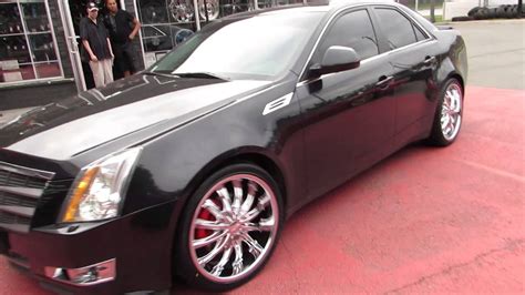 Hillyard Rim Lions 2010 Cadillac Cts Riding On 20 Inch Chrome Wheels And Tires Youtube