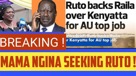 CORNERED Mama Ngina SUDDENLY SEEKING Ruto SUPPORT To ENDORSE Uhuru In