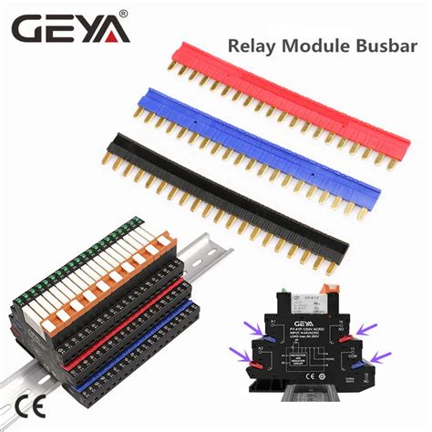 Geya Busbar Jumper Fast Wiring Plate Black Red Blue 41f Slim Relay