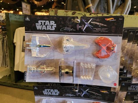 New Star Wars Hot Wheels Concept Series Ship Set Flies Into