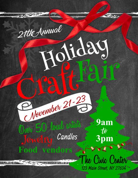 Free Printable Craft Fair Flyer Template