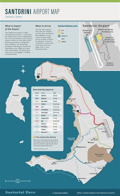 Santorini Map, Santorini Beaches, Village Map, Village Hotel, Beach ...