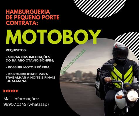 Motoboy Vaga S Fortaleza Ce Themos Vagas Empregos E