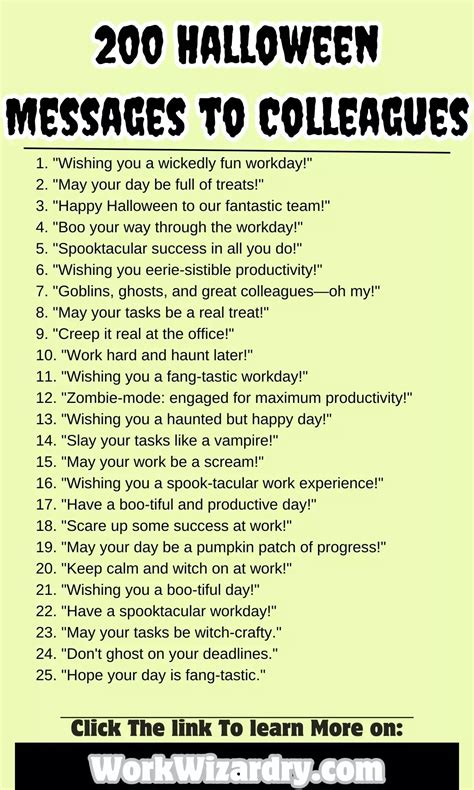 200+ Halloween greetings, wishes, and messages for workplace coworkers