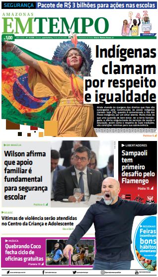 Jornal Em Tempo Quarta Feira 19 De Abril De 2023 Portal Em Tempo