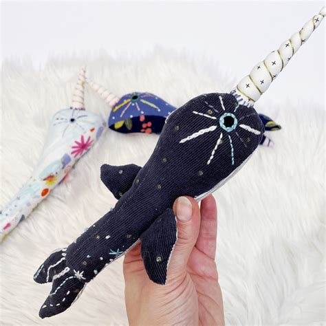 Narwhal Doll, Narwhal Plush, Narwhal, Cloth Doll, Narwhal Stuffed Animal, Cute Narwhal Doll ...