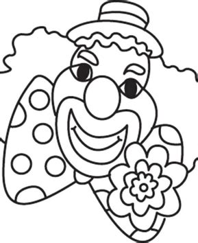 Coloriage Coloriages Cirque Clown Doigts