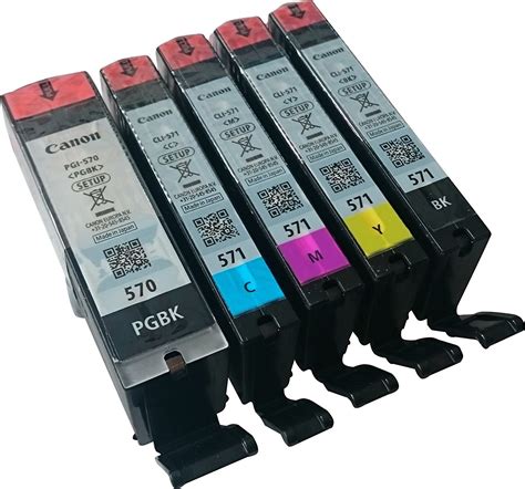 Canon Pgi Cli Set Genuine Ink Cartridges Setup Blk Blk C M Y