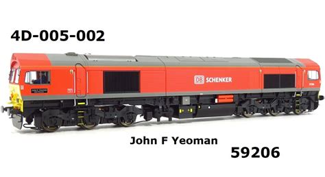 Dapol 4d 005 002 Class 59 59206 John F Yeoman In Db Schenker Red Livery Olivias Trains