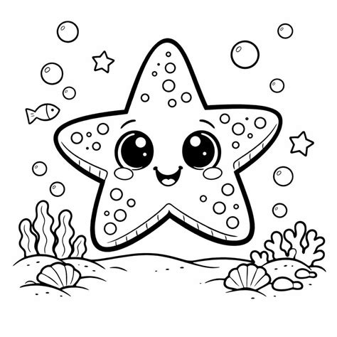Estrela Do Mar Desenhos - 11 Desenhos de Estrela do Mar para Colorir e Imprimir