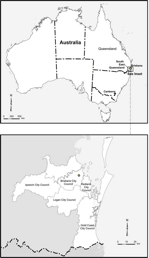 The Study Area Brisbane Gold Coast Logan Ipswich And Redland City