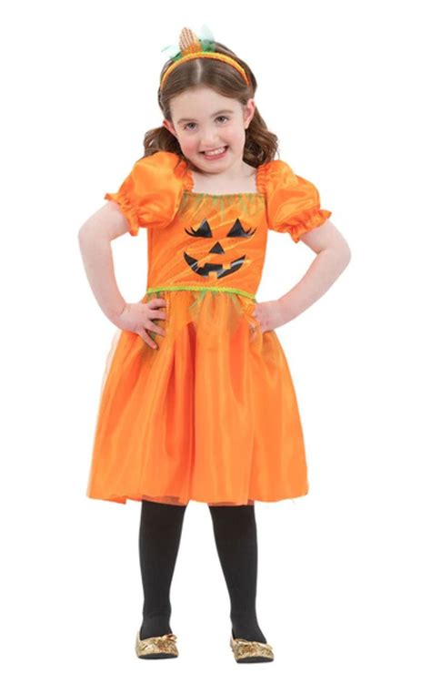 Girls Pumpkin Halloween Costume