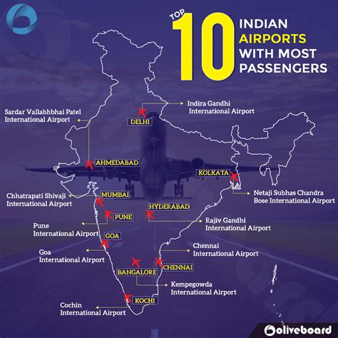 India Map With International Airport - United States Map