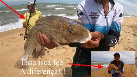 Incr Velessa Isca Fez A Diferen A Pescaria De Praia Youtube